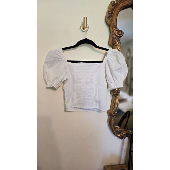 H&M DIVIDED Milkmaid Top | Size XXS - Picture 2 of 3